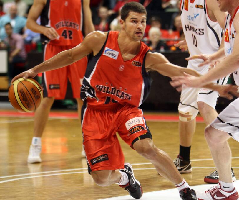 Kevin Lisch in action for the Perth Wildcats in 2009.