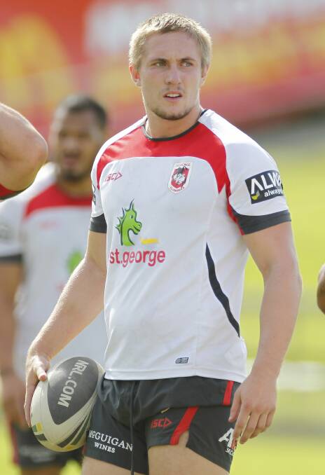 Jack Stockwell training with the Dragons. Picture: ANDY ZAKELI