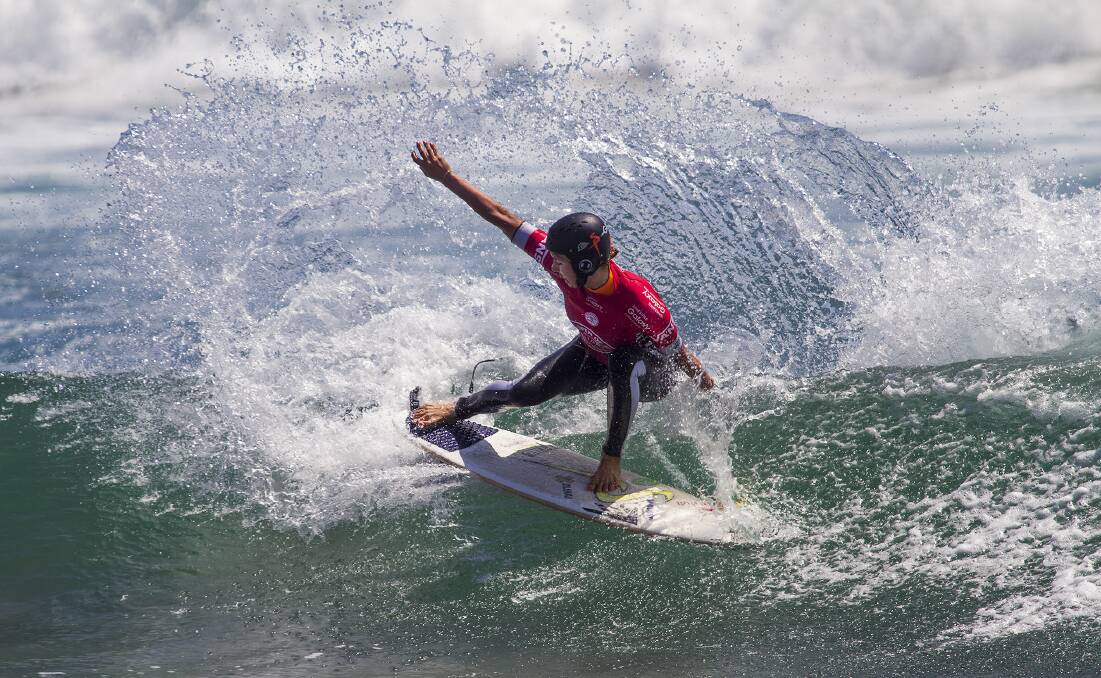 South Coast surfer Sally Fitzgibbons competes at the US Open on Friday. Picture: WORLD SURF LEAGUE
