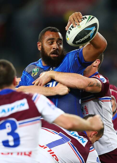 Sam Kasiano in action for the Bulldogs. Picture: GETTY IMAGES