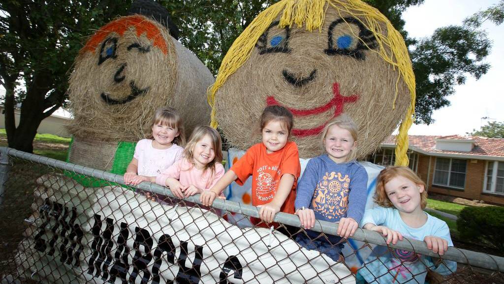 Chloe Gleeson (left), Scarlett Finnerty, Sanura Iervasi, Kaitlyn Brown and Chelsea McCosh can’t wait for the all the fun at Illowa Hall on March 27 The Warrnambool Standard 