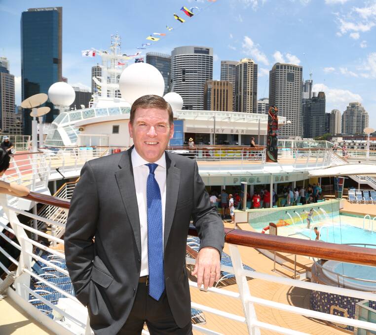 A sea of opportunity: Royal Caribbean regional vice president Gavin Smith sees so much potential for Wollongong in the cruise ship market. Picture: Greg Ellis.