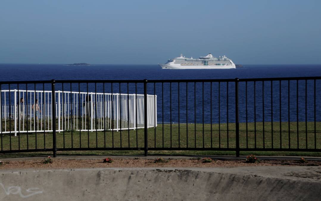 Cruise On: Radiance of the Seas visit to Wollongong in January. Picture: Greg Ellis.
