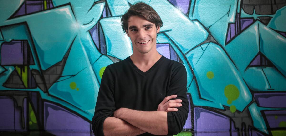 MENTAL HEALTH AMBASSADOR: RJ Mitte is promoting the importance of discussing mental health in Wollongong. Picture: Adam McLean
