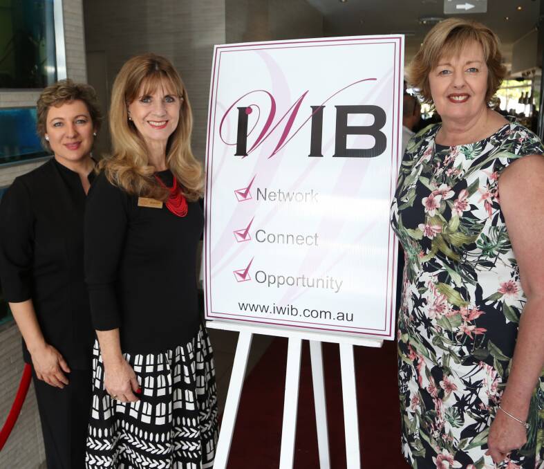 Recognition: Karen Meiring de Gonzalez, Maralyn Young and Glenda Papac at the Illawarra Women in Business Awards launch. Picture: Greg Ellis. 