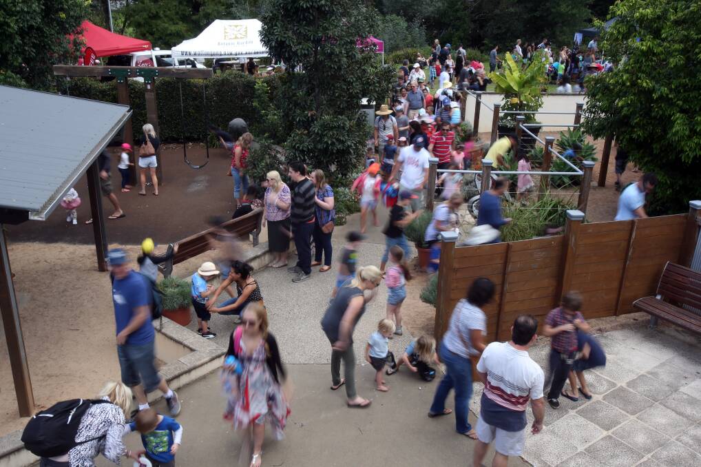 Easter fun: Thousands flocked to the Botanic Garden a year ago for the first free Easter Family Fun Day initiated by council and Wollongong Rotary who are doing it again on March 31. 
