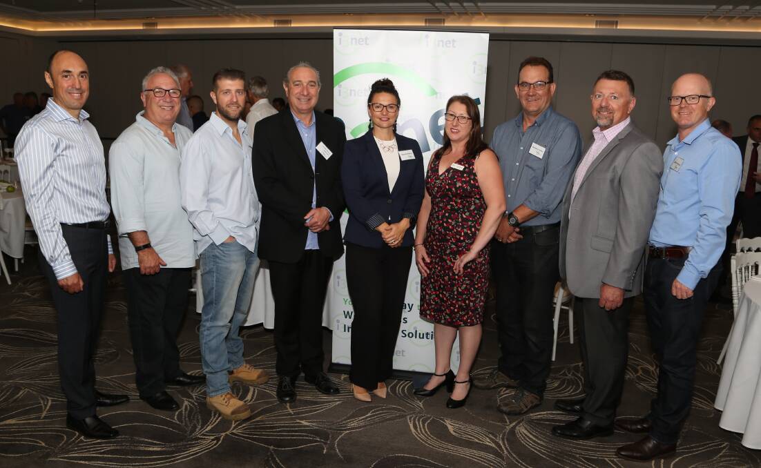 First function: Illawarra Innovative Industry Network (i3net) board welcomes Bianca Perry as its new executive officer at The Grange Golf Club. Picture: Greg Ellis.
