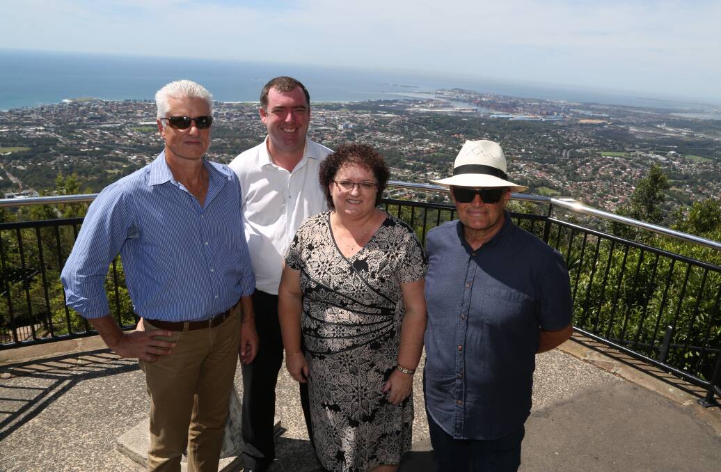 SERIOUS POTENTIAL: #cruisewollongong's Colin Bloomfield, Mark Sleigh, Tania Brown and Cr Leigh Colacino are getting serious about Wollongong's cruise ship industry potential. Picture: Greg Ellis.


