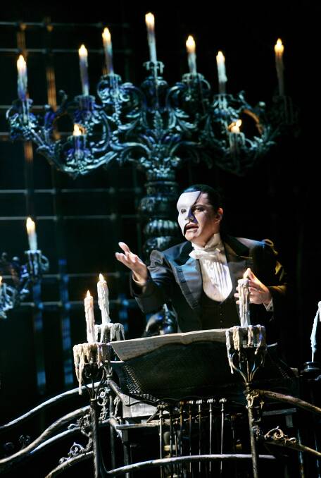 Musical Theatre: Anthony Warlow in Phantom of the Opera. Picture: Jeff Busby
