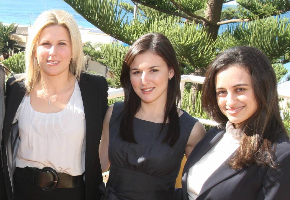 Home grown talent: Natalie Viselli, Jessica Saad-De Angelis and Melissa Abu-Gazaleh together earlier in the careers. 

