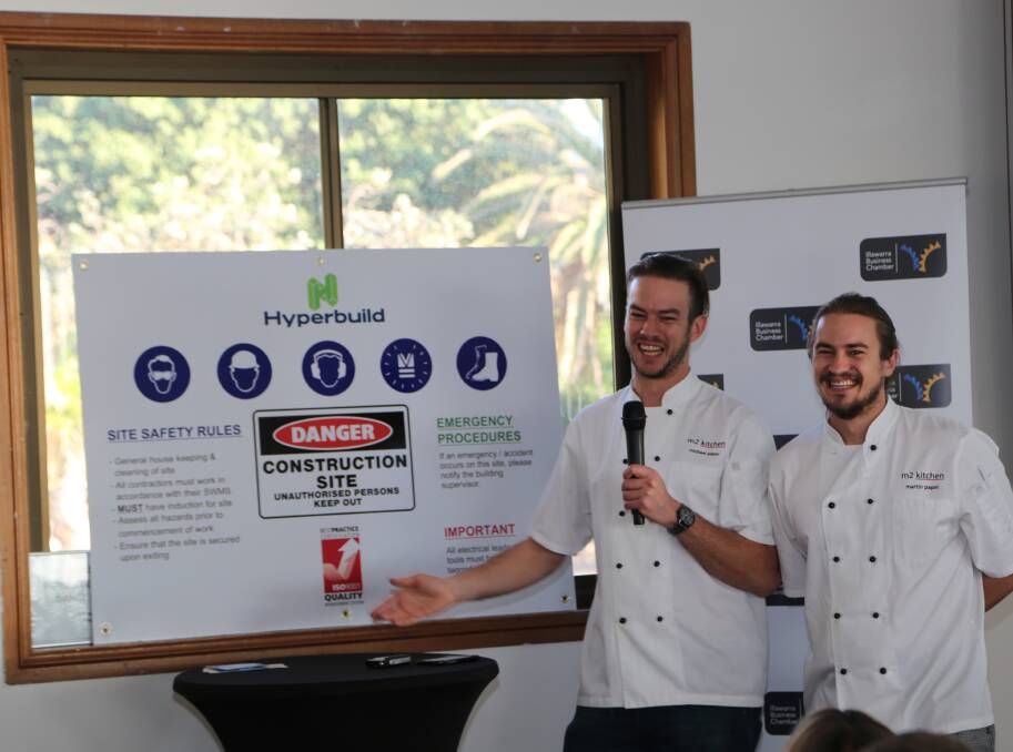 Chef brothers: Speaking at IBC's Business Before Hours Michael and Martin Papac reveal how demand for their business is growing. Picture: Greg Ellis 
