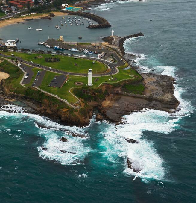 FLAGSTAFF POINT: Aerial surveillance was one of the many ways Instagram influencers captured Wollongong during the city's first Instaweek. Picture: Garry Norris
