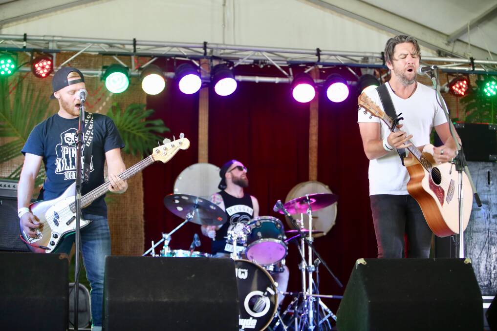 That's entertainment: The Go Set performing on Friday at the Illawarra Folk Festival. Picture: Adam Mclean.
