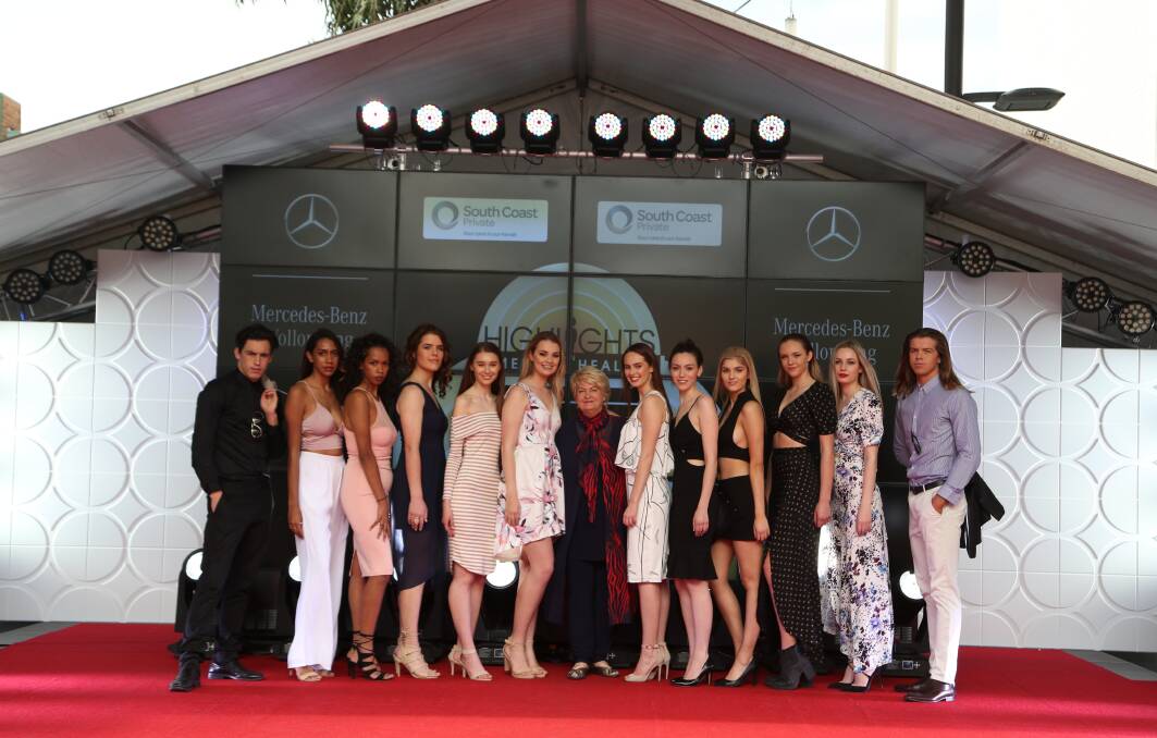 Voting starts soon: The 12 Illawarra's Top Model finalists with event founder Robyn te Velde. Picture: Greg Ellis.
