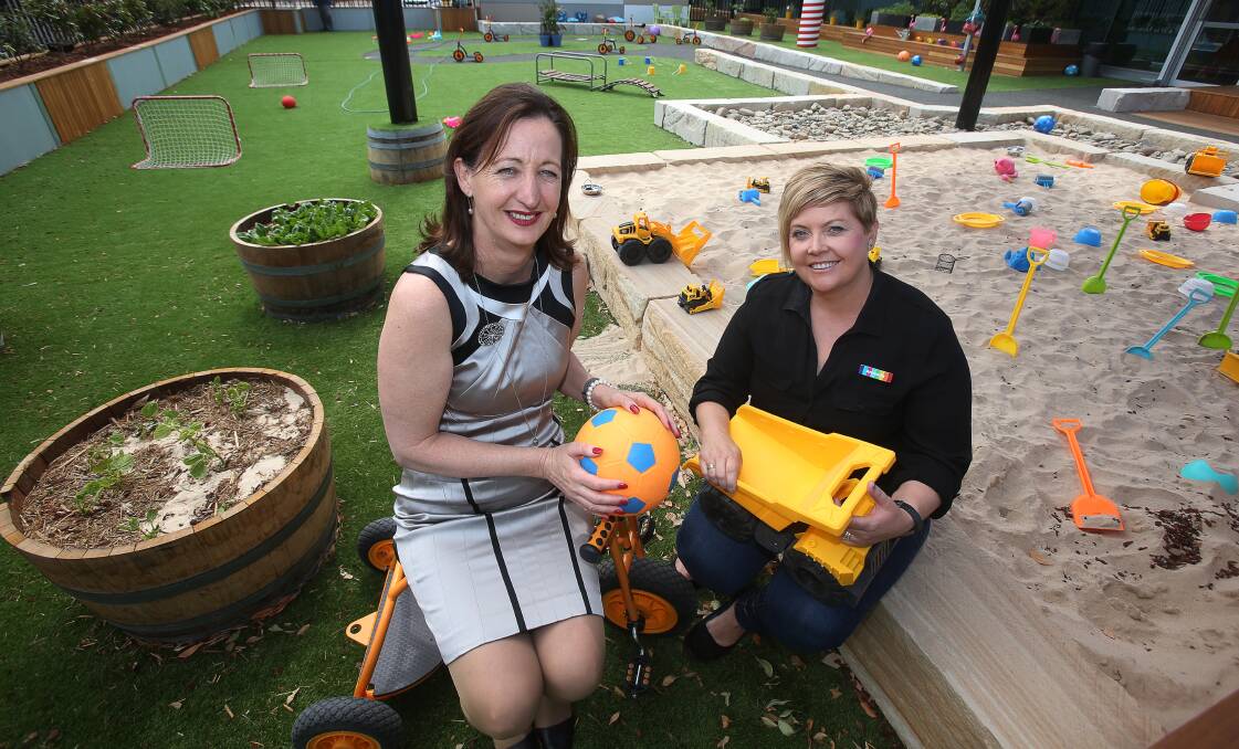New centre: Big Fat Smile CEO Jenni Hutchins and Amanda Anderson at the new early learning and care centre in Shellharbour. Pic: Robert Peet.