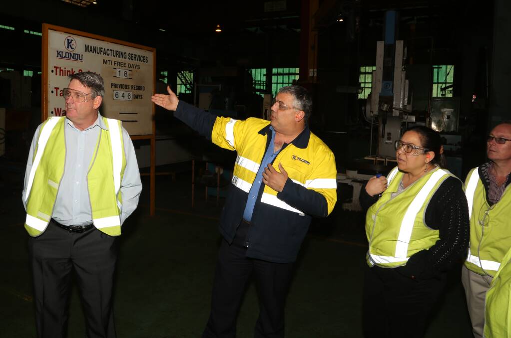 Workshop tour: The visiting delegates were split into different groups for the Klondu tour of 50,000 square metres block with 19,000 square metres under roof.


