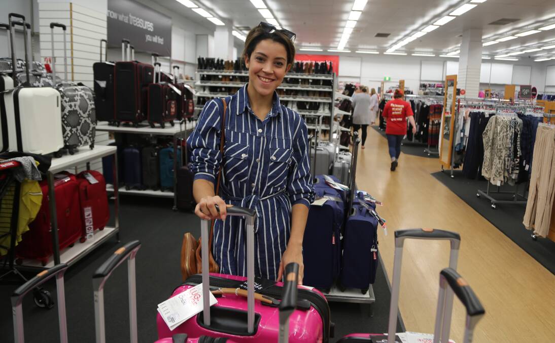 New shopping experience: Brittany Carradine, of Shellharbour, was among the first customers at the new TK Maxx store at Warrawong Plaza when it opened in early May. Picture: Greg Ellis.


