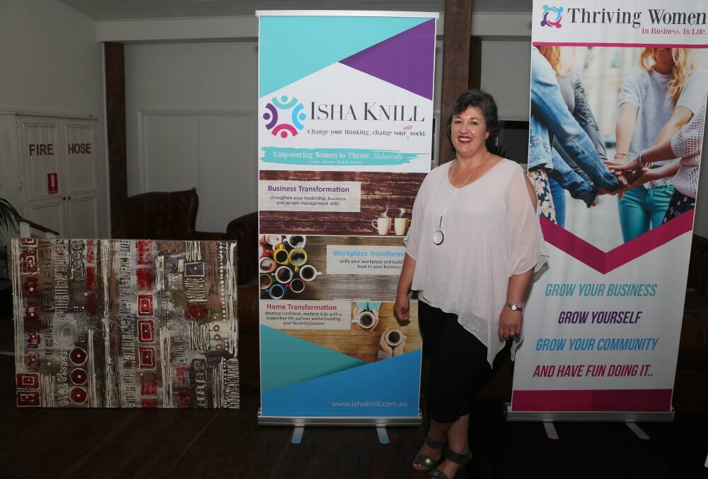Surviving: Thriving Women founder Isha Knill told her inspirational story of losing everything she owned in Zimbabwe at Yallah Woolshed on Thursday.
