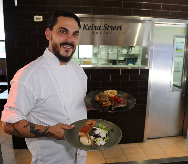 New restaurant: Fresh quality local produce is the priority for chef Dan Clynes who has just opened a new eatery in Hotel Illawarra called Keira Street Social By Dan. Picture: Greg Ellis. 

