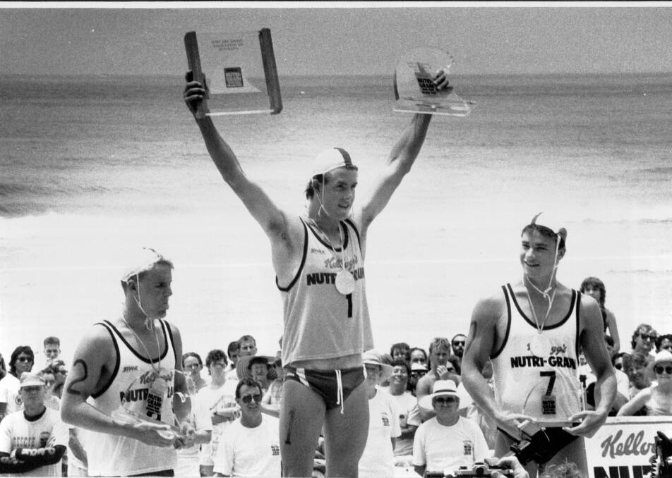 Ironmen: Darren Mercer, Dean Mercer and Jonathan Crowe sharing the podium in Nutri-Grain Ironman Grand Prix in 1990.
 