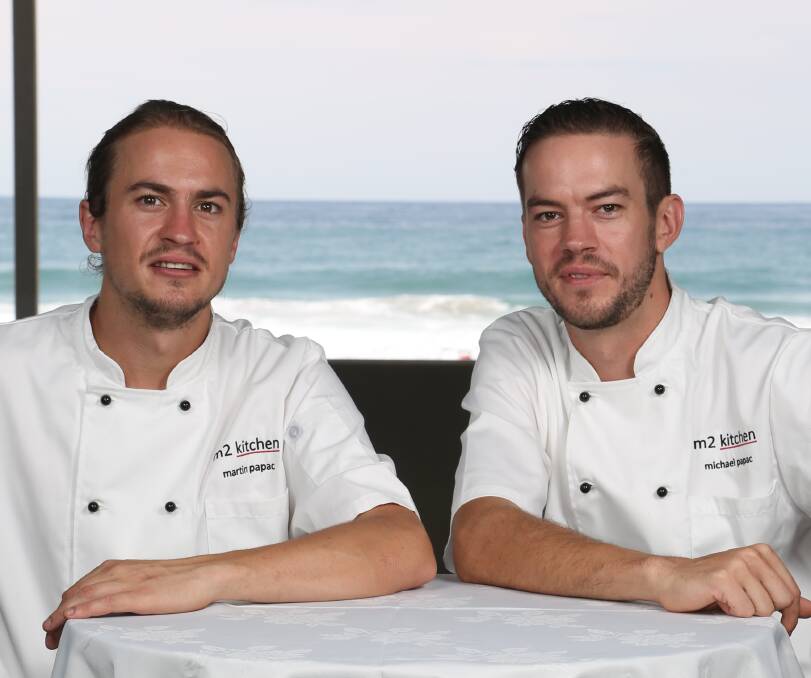 Brothers in culinary arms: Martin and Michael Papac combine their international experience to start a new Wollongong catering business. Picture Greg Ellis.