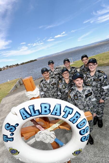 Young recruits: Naval cadets at TS Albatross are celebrating 70 years of the training ship operating in the Illawarra for the region's youth. Picture: Adam McLean.