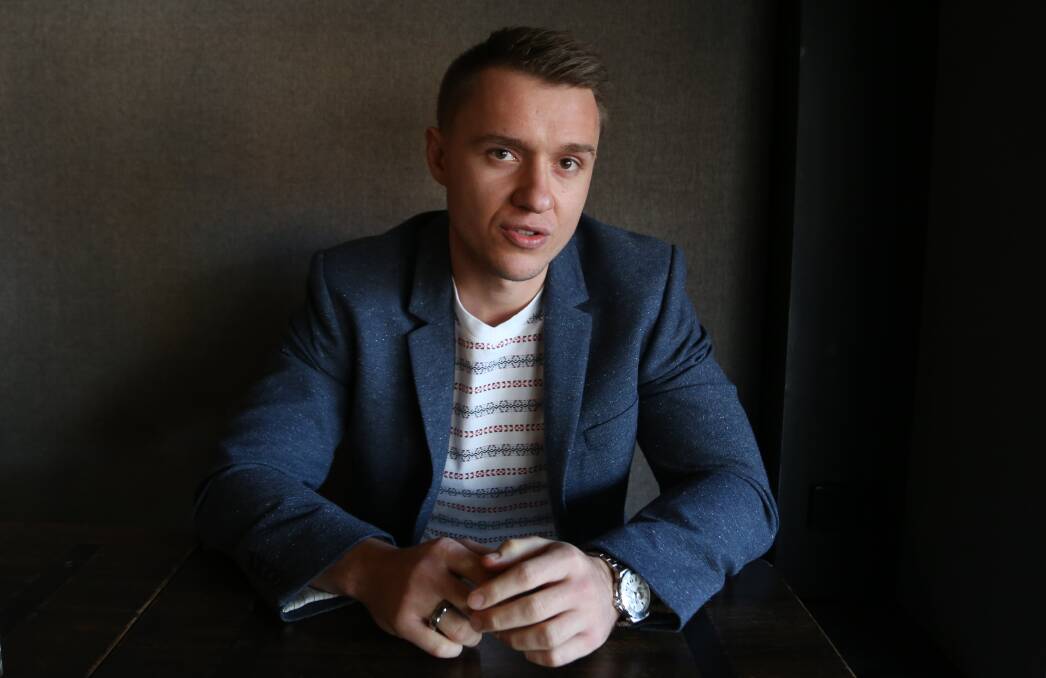 Young entreprenuer: Ken Kencevski is a young businessman who has taken his experience in project managing solutions into a new start-up. Picture: Greg Ellis.
