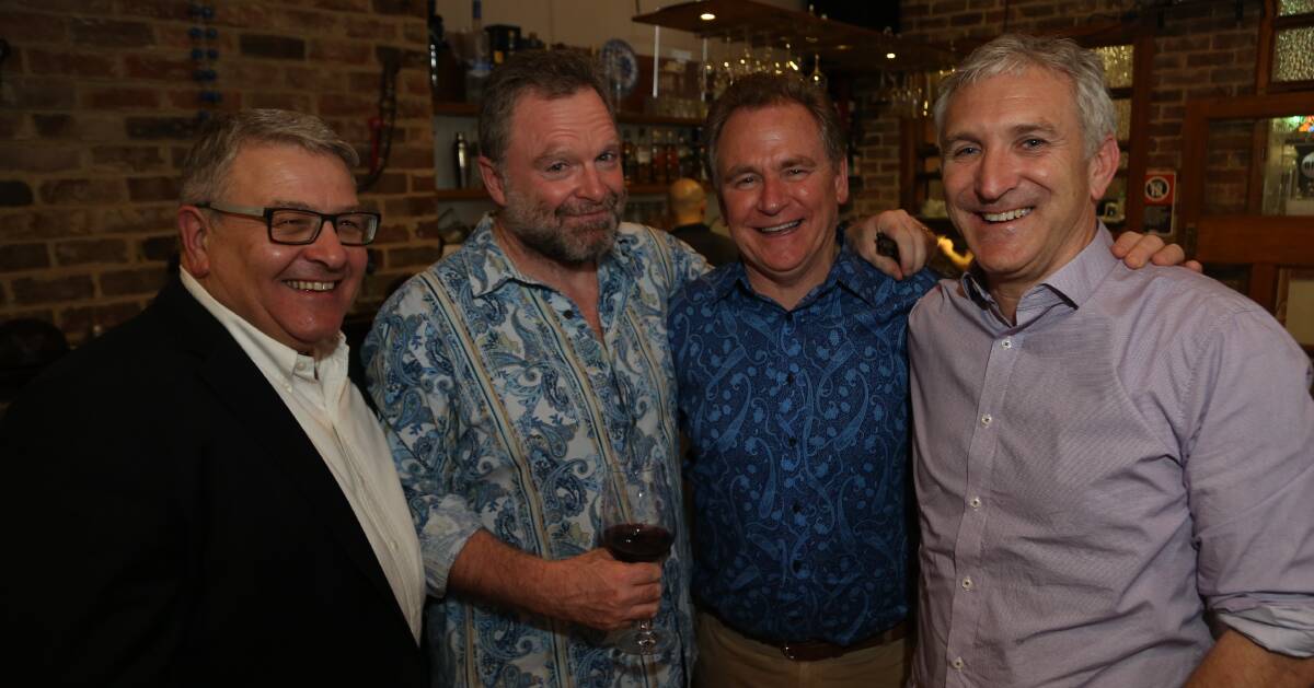 John Apolloni, James Govan, Mark Jones and Steven Bayer at the Property Council of NSW regional chairman's birthday celebrations. Picture by Greg Ellis.