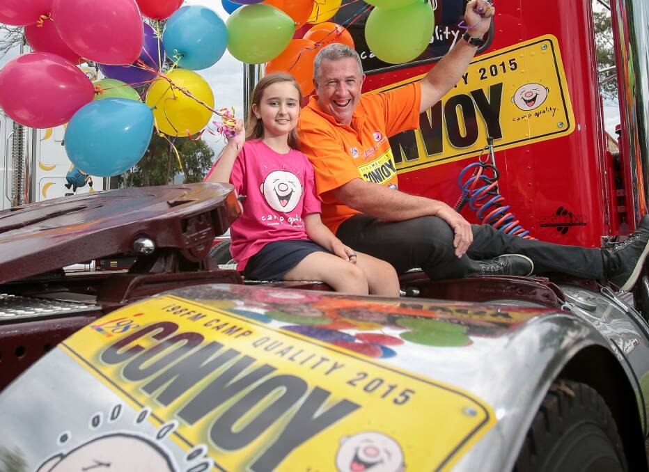 DOING IT FOR KIDS: i98fm Camp Quality Convoy founder Marty Haynes and  Amber Farwell. Picture Adam McLean. 