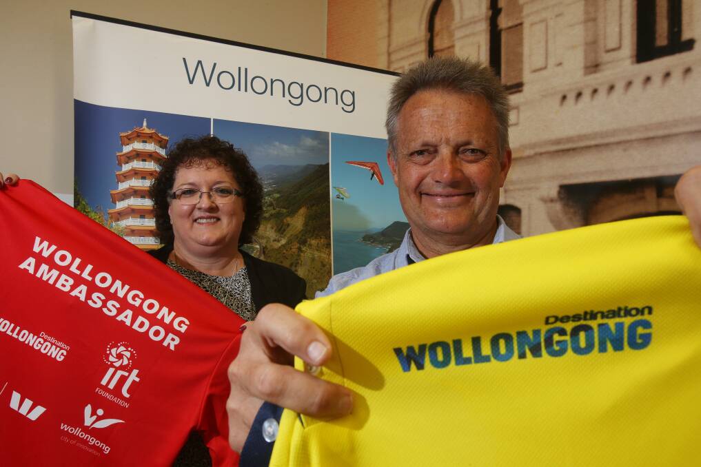 5000 more passengers bound for The Gong: Destination Wollongong chair Tania Brown and director Leigh Colacino announce two more cruise ships are coming to Wollongong. Picture: Robert Peet.
