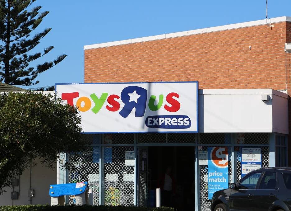 Still in business: Toys R Us Wollongong still trading on Wednesday after Administrators were appointed to TRU Australia. Picture: Greg Ellis.

