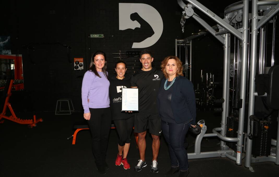 Generous gym: Nina Field, Natalie Gerada, Daniel Knust and Vi Blaceska. 
Picture: Greg Ellis. 
