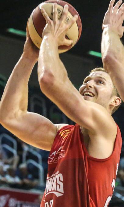 READY: Forward Tim Coenraad averaged almost 20 points per game at the NBL Blitz in Townsville. The Hawks play their final trial against the Crocodiles on Tuesday night.