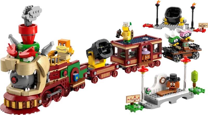 The Bowser Express Train LEGO set announced recently. Image / LEGO