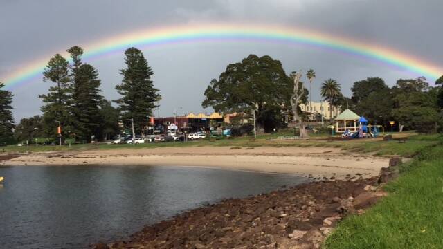 TREASURE: A rainbow at Shellharbour by petty O'Loughlin. Send your pictures to letters@illawarramercury.com.au or post to our Facebook page.