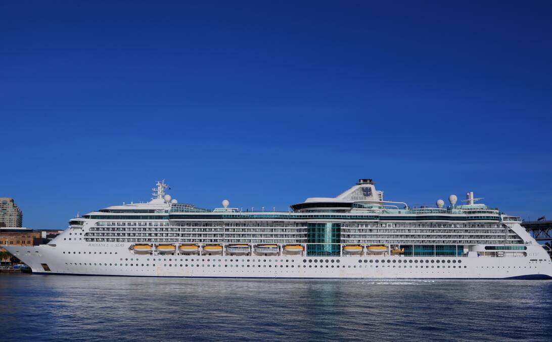 LOOKING RADIANT: Royal Caribbean's Radiance of the Seas will depart Sydney on Monday and bring 2400 passengers into our region on October 30. Picture: Greg Ellis.
