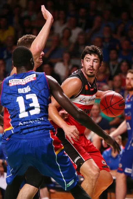 OUR MAN: Cody Ellis in a game against the Adelaide 36ers earlier in the National Basketball League season.