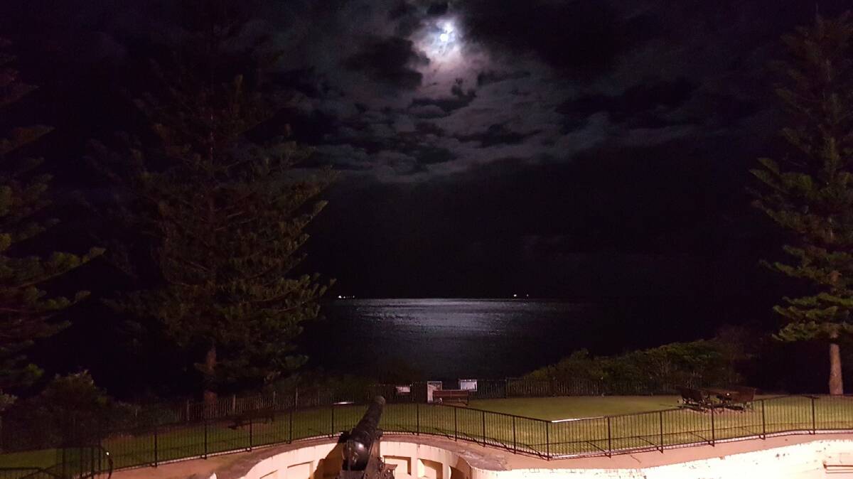 MOONLIGHT: David Stratton's image of North Wollongong Beach on April 11. Send us your photos to letters@illawarramercury.com.au or post to our Facebook page.