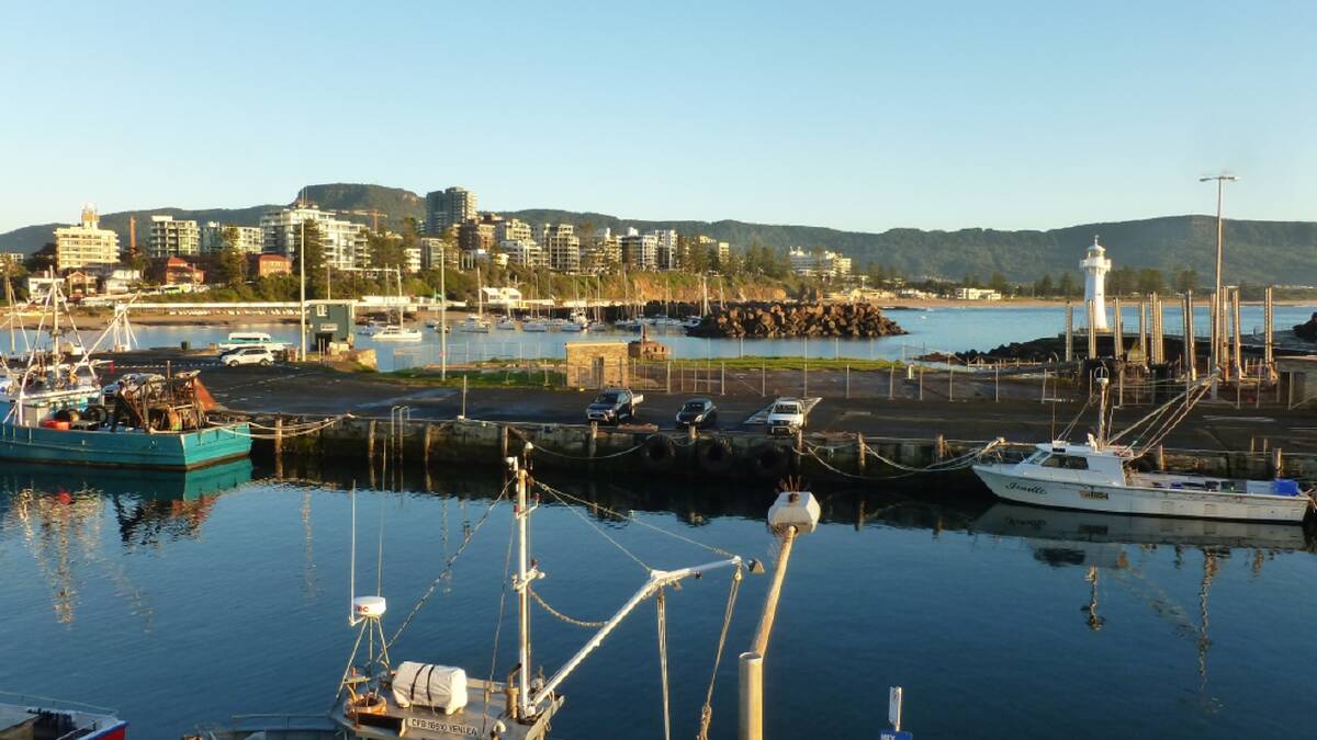 HARBOUR TOWN: Wollongong on a winter morning by Hans Haverkamp. 