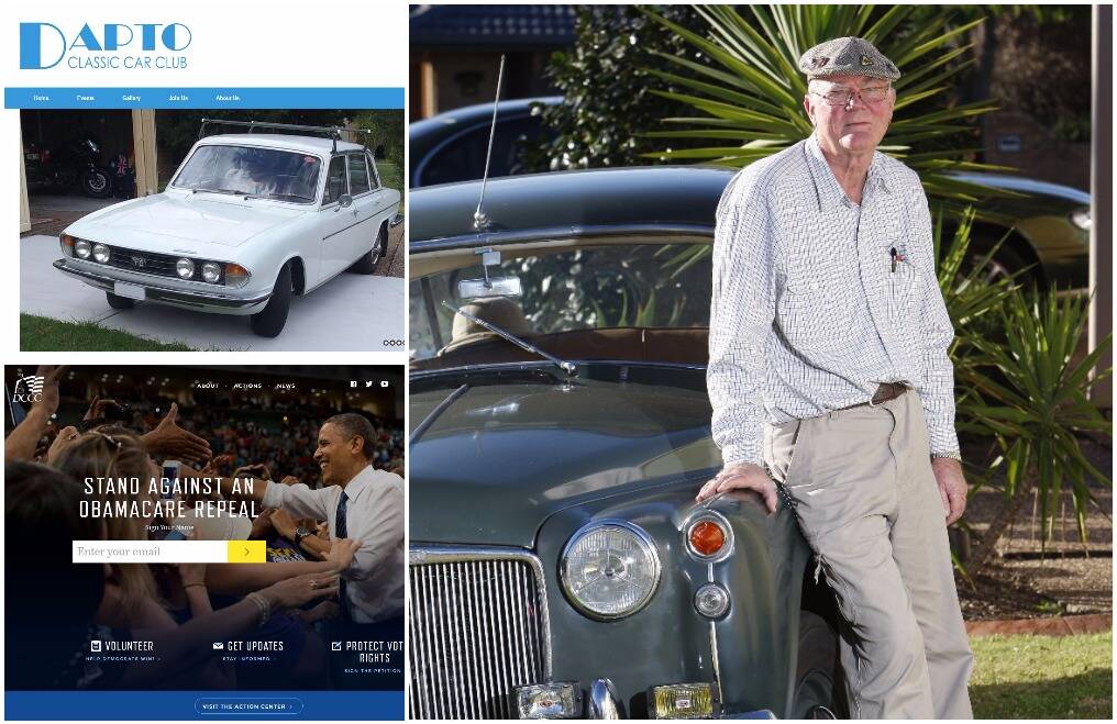 The website of the Dapto Classic Car Club, led by Tony Kent, was mistaken for the Democratic Congressional Campaign Committee website ahead of the US Election.