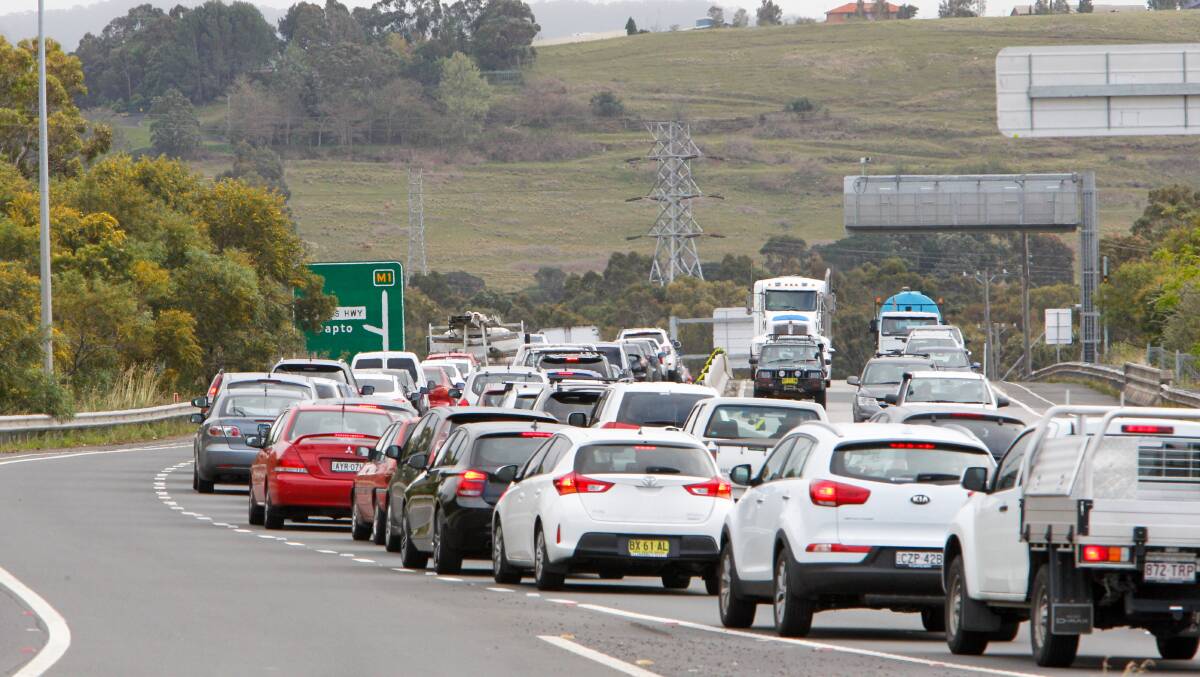 FILE PHOTO: Heavy traffic on the Princes Motorway at Yallah in September, 2015. File picture: Adam McLean. 