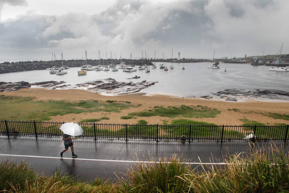 A storm rolls across Wollongong last weekend. Picture: Georgia Matts 