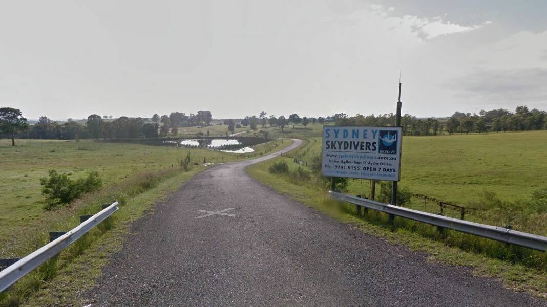 The Sydney Skydivers drop zone, off Picton Road, at Wilton. Picture: Google Maps