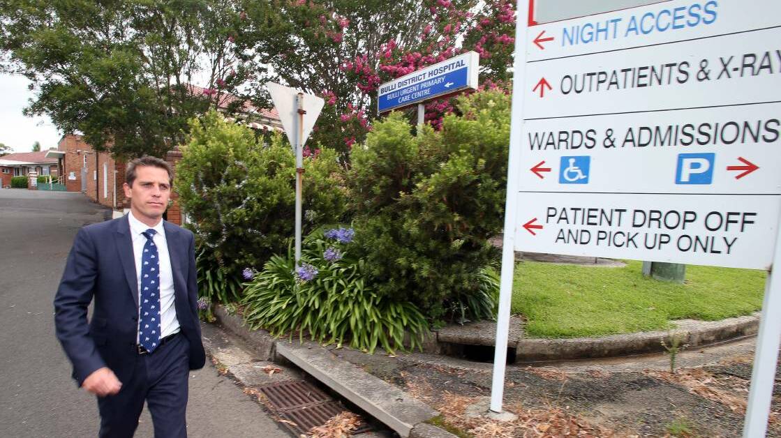 NSW Labor spokesman for the Illawarra, and Keira MP, Ryan Park at Bulli Hospital. Picture: Kirk Gilmour