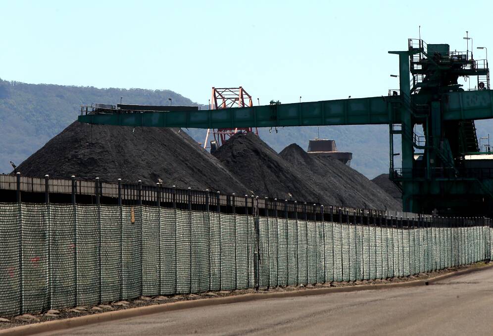 The Wollongong coal loader. South32 is in talks with the NSW Resources Regulator after a fan failure at Illawarra Coal's Appin mine halted work last week. Limited operations have resumed but a prohibition notice remains in place. Picture: Sylvia Liber