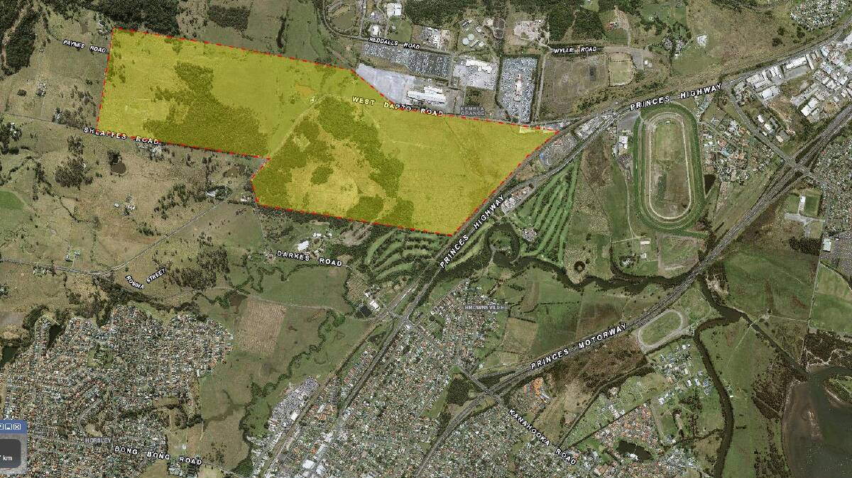 The Kembla Grange site where it's proposed a new correctional facility will be built. Picture: supplied.