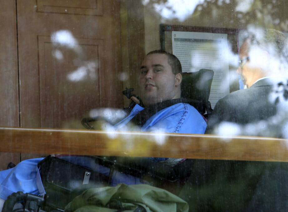 Michael Quinn appears in Kiama Court in July 2013 charged with murder. Picture: Andy Zakeli
