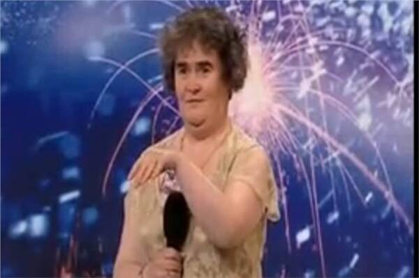 Susan Boyle said she had "never been kissed".