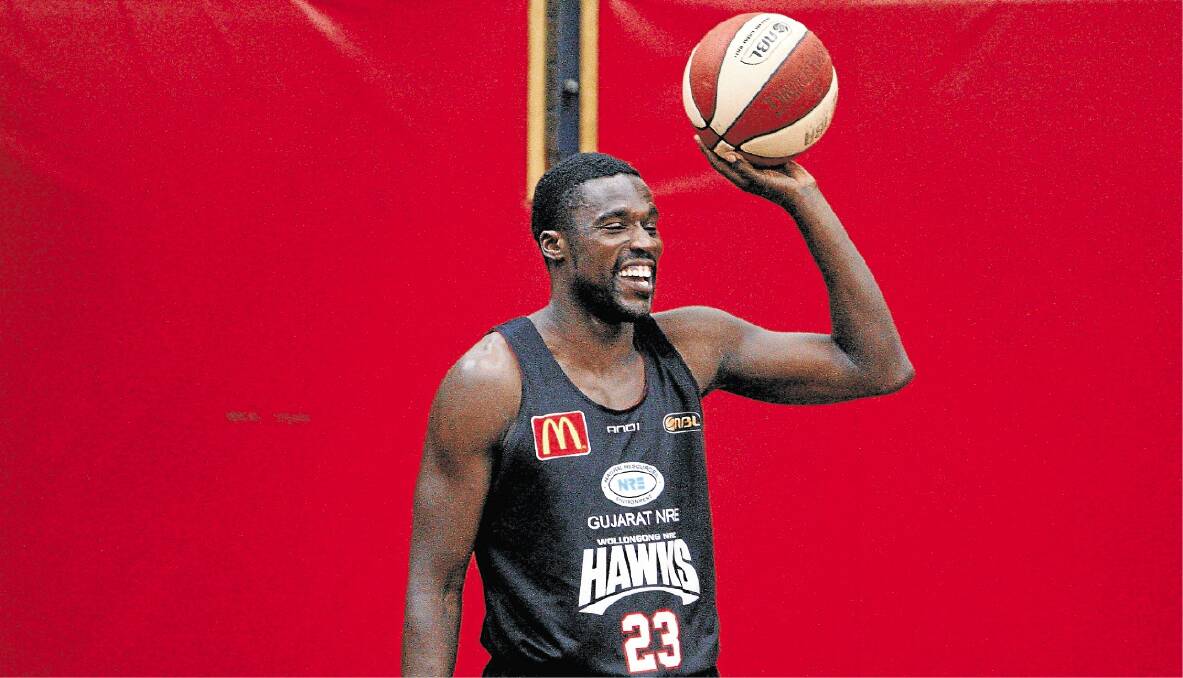 Kevin Tiggs looms as the Hawks’ trump card if things get tight in tonight’s away match-up with the Cairns Taipans.  Picture: ANDY ZAKELI