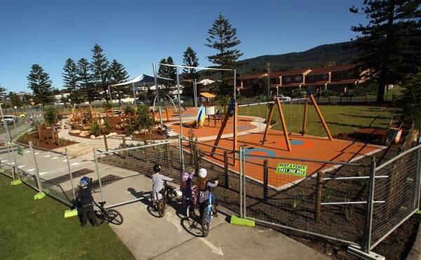 Children were involved in the design process of the new playground at Thirroul Beach Reserve. 